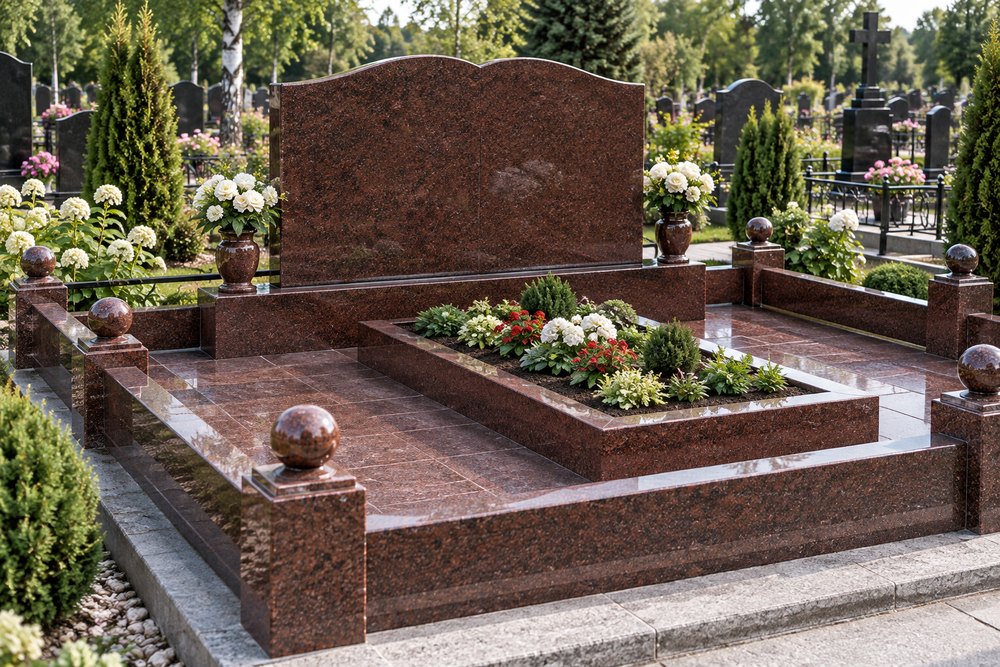 Гранитный памятник с доставкой и установкой в Гагарине