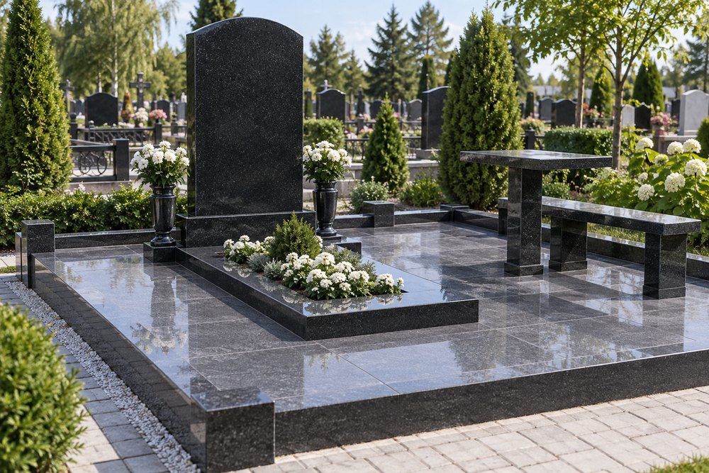 Гранитный памятник с доставкой и установкой в Красном