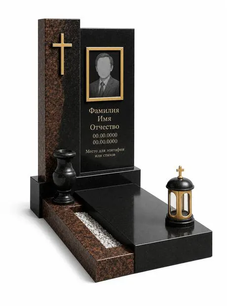 Памятник Н-3 - новая модель памятника из гранита, каталог МРАМОР, Смоленск